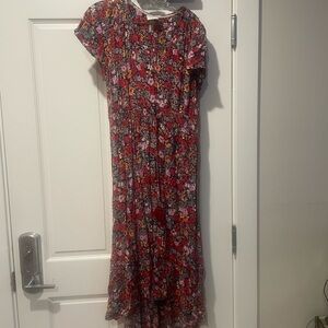 Knox Rose Red  Floral Dress size XL